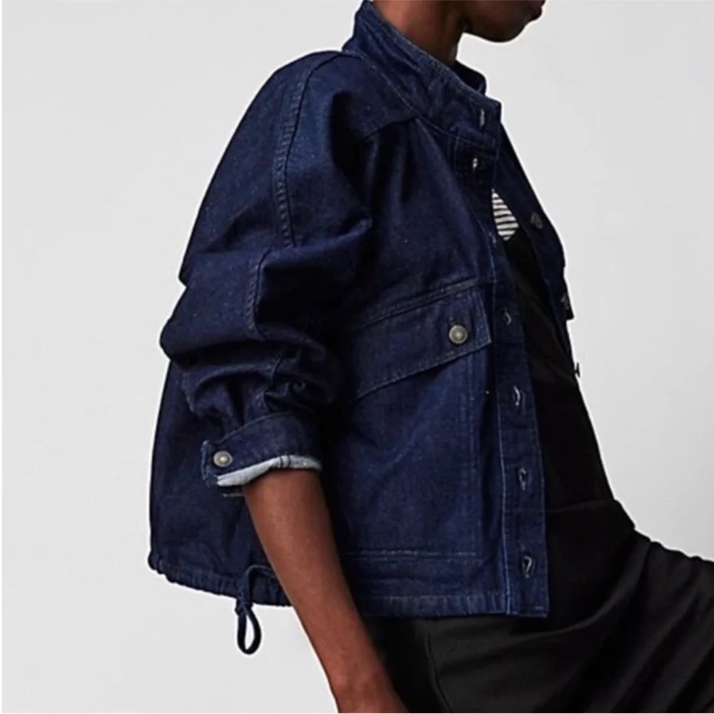 Free People We the Free Casey Denim Jacket Size Medium - Picture 3 of 4